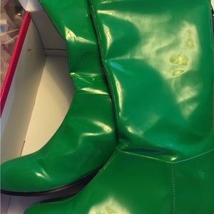Funtasma Green Patent SuperHero Boot